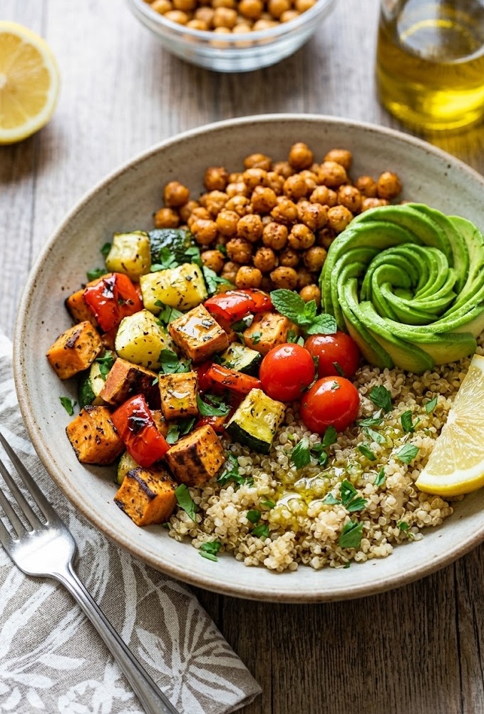 Roasted Vegetable Quinoa Bowl