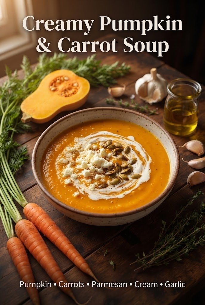 Creamy Pumpkin & Carrot Soup