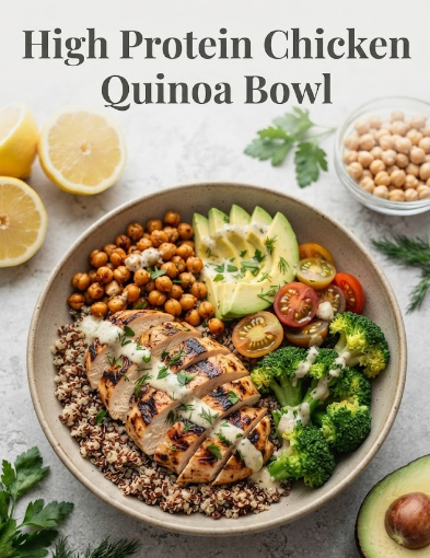 High-Protein Chicken & Quinoa Power Bowl