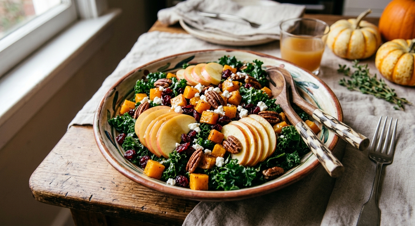Thanksgiving Harvest Kale Salad