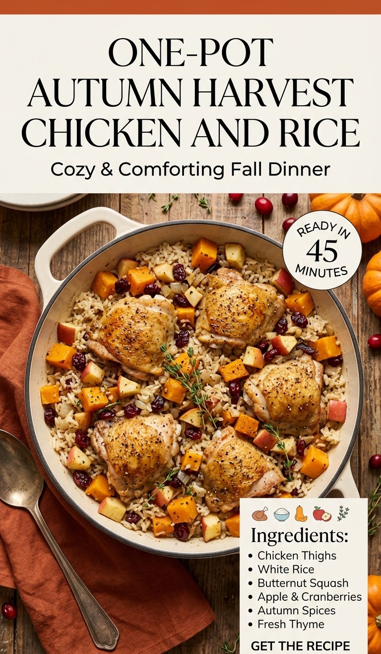 One-Pot Autumn Harvest Chicken and Rice