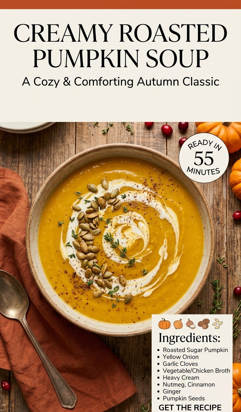 Creamy Roasted Pumpkin Soup